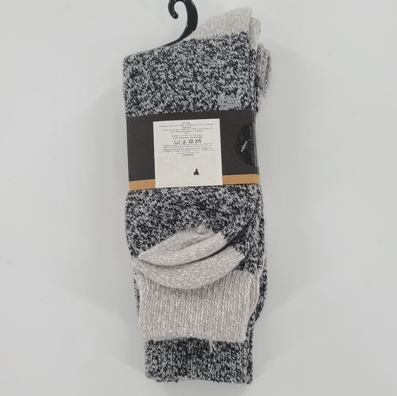 FRYE SUPERSOFT MARLED BOOT SOCKS GREY BLACK WOMEN - Picture 5 of 7
